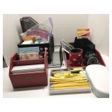 Group of office supplies