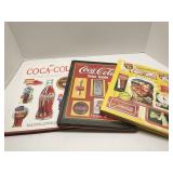 Lot of 3 books on Coca-Cola collectibles
