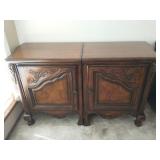 French Provincial-style wood cabinets