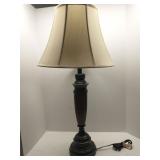 Bronze finish table lamp