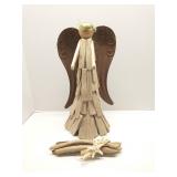Driftwood angel figurine