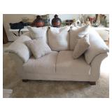 Ashley Darcy love seat, Stone colored upholstery