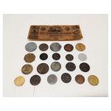 Group of commenerative & souvenir coins, money