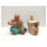 Lot of 2  Japanese Hakata figures