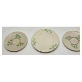 Belleek Shamrock Plate &  Belleek Shamrock Saucer