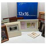 Lot of 12 Various Sizes Picture Frames