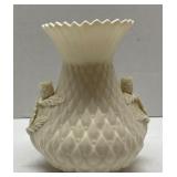 Vintage Belleek Irish Thistle Porcelain Vase
