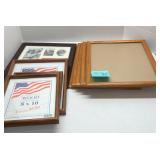Lot of 9 Wooden Picture Frames