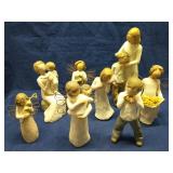 Group of Willow Tree figures