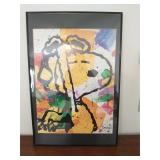 Tom Everhart 'Salute' Snoopy Offset Lithograph
