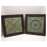 Metal decorative wall plaques