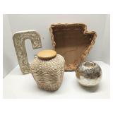 Group of decor items