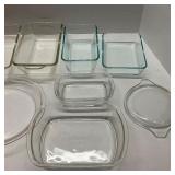 9 Pieces of Pyrex Dishware