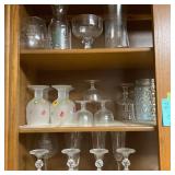 Contents of Kitchen Cabinet Glassware