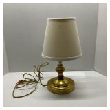 Polished Brass Swing-Arm Adjustable Lampshade