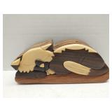 Cat wooden puzzle box