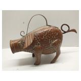 Metal pig watering can