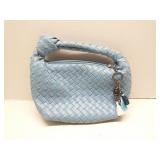 A New Day Blue Woven Hobo Bag Purse