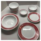 4 place Setting Corelle Vitrelle Dinner Ware