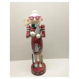 Cat-themed wooden nutcracker