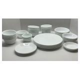 40 pieces of White Corelle Dinnerware