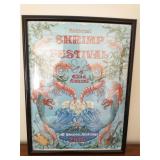 42nd Annual National Shrimp Festival framed poster