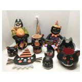 Group of Halloween decorations