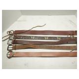 Group of women's leather belts