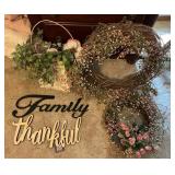 Lot of 5 Various Wall Hanging Decorations