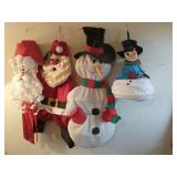 Group of vintage Christmas decorations