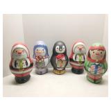Russell Stover Christmas roly-poly holiday tins