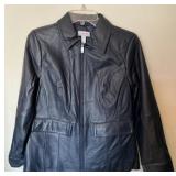 d & Co (Denim & Co) Lamb Leather Jacket Size XSP