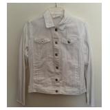 Belle Kim Gravil Classic White Denim Jacket XXS