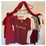Lot of 10 Razorback Shirts and 1 Scarf See Pic