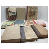 Group of vintage books, includes 2 Mark Twain