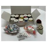 Mixed Group of Various Sewing Supplies & Vtg Russ