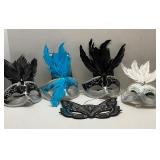 Lot of 5 Mardi Gras Masks