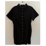 Levi Straus & Co Black Short-sleeve Denim w/ Peart