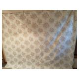 Pink floral pattern quilt queen sized machine made