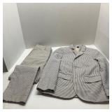 Boys Seer Sucker Coat & Pants - Size 8