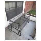 Metal mesh outdoor swing