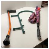 Umbrella, Muscle Massager, & Cyclone Cane