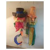 Lot of 2 vintage Halloween decorations