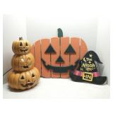 Group of Halloween decorations