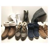 Group of women's boots, sizes 5.5 & 6