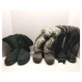 Lot of 3 women's boots - Ugg, Clarks