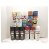 Group of spray paint