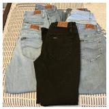 Lot of 7 Pair of Lee Denim Jeans Sizes 4 to 8