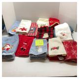 Lot of Christmas Hand Towels