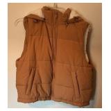 Love Tree Cropped Reversible Puffer Vest with